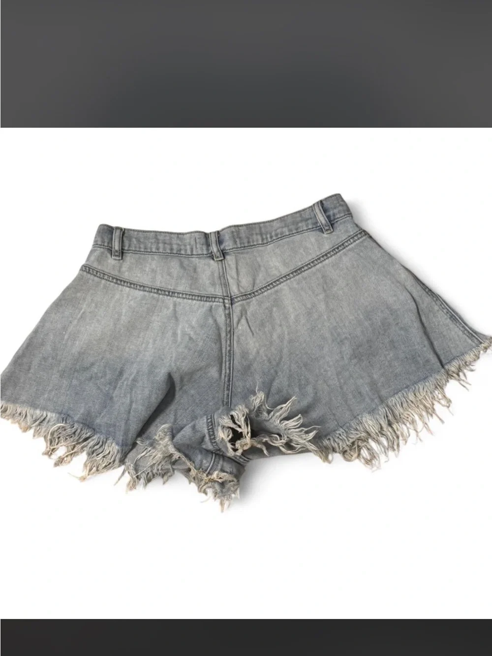 Frayed Denim Shorts